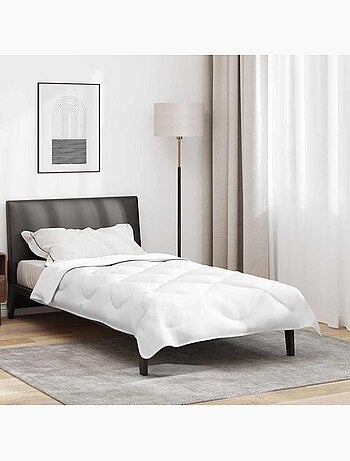 Couette 2-en-1 matelassée microfibre et polyester - vidaxl