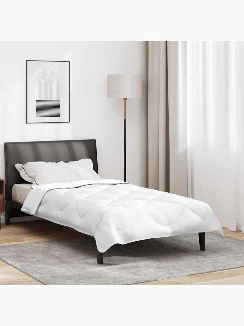 Couette 2-en-1 matelassée microfibre et polyester - vidaxl Blanc - Kiabi