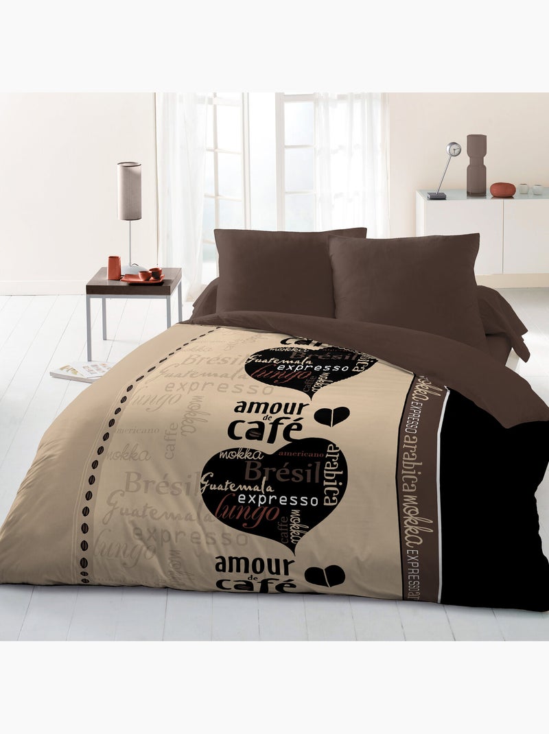Couette 400gr/m2 Amour De Cafe Taupe - Kiabi
