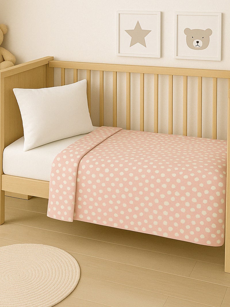 Couette Bébé Légère Imprimée Blanc Rose - Kiabi