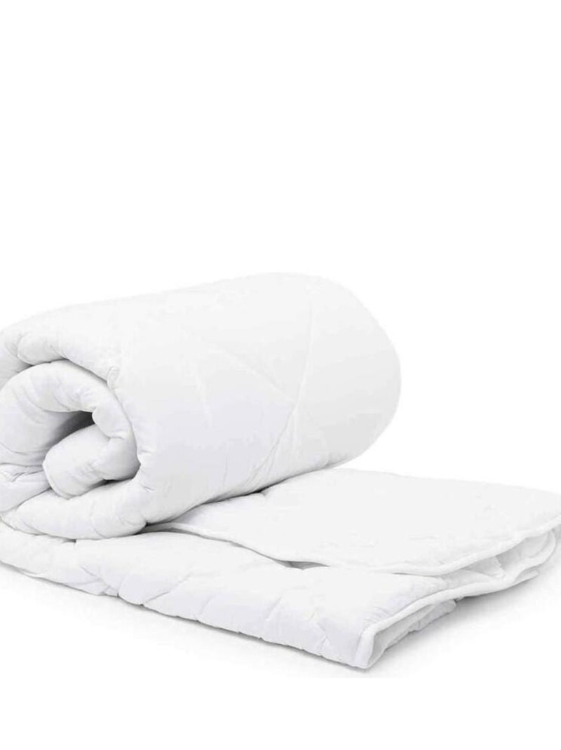 Couette bébé tempérée 80x120 cm coton percale anti-acariens 300 grs Blanc - Kiabi