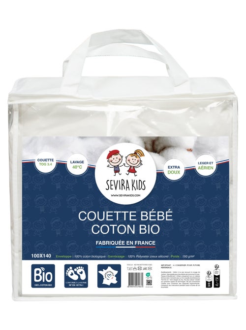 Couette bébé toute saison coton bio made in France SEVIRA KIDS - Kiabi