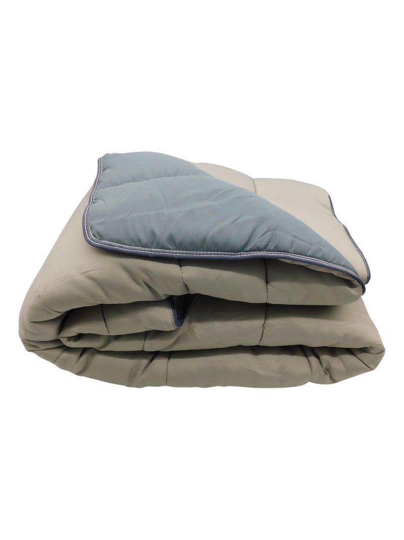 Couette Bicolore Légère Gris Beige - Kiabi