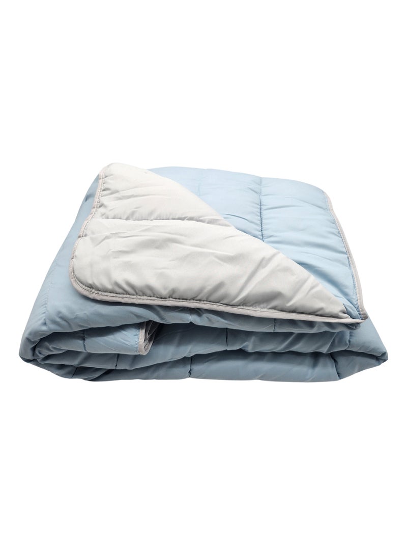Couette Bicolore Légère Gris Bleu - Kiabi