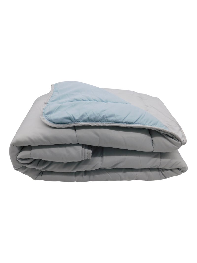 Couette Bicolore Légère Gris Bleu - Kiabi