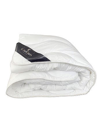 Couette blanche en coton GREENSPHERE, par Scandina. Fabrication française