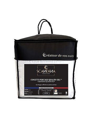 Couette blanche QUALITY GEL, par Scandina. Fabrication française