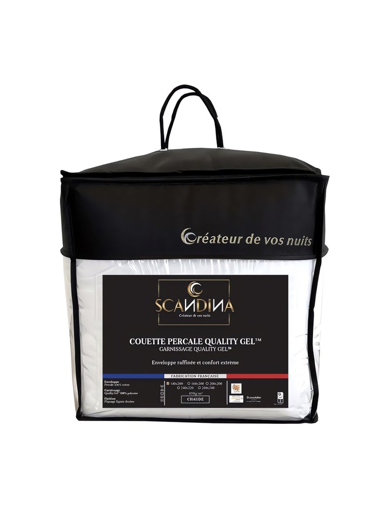 Couette blanche QUALITY GEL, par Scandina. Fabrication française Blanc - Kiabi