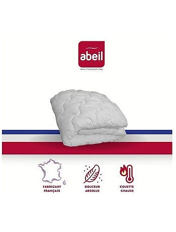 Couette chaude - abeil - douceur absolue 200 x 200 cm - blanc