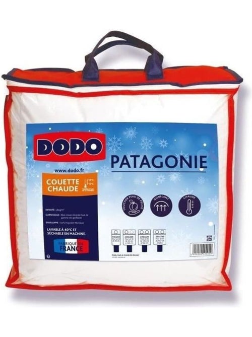 Couette Chaude - DODO - PATAGONIE - 200 x 200 cm - Blanc - Kiabi