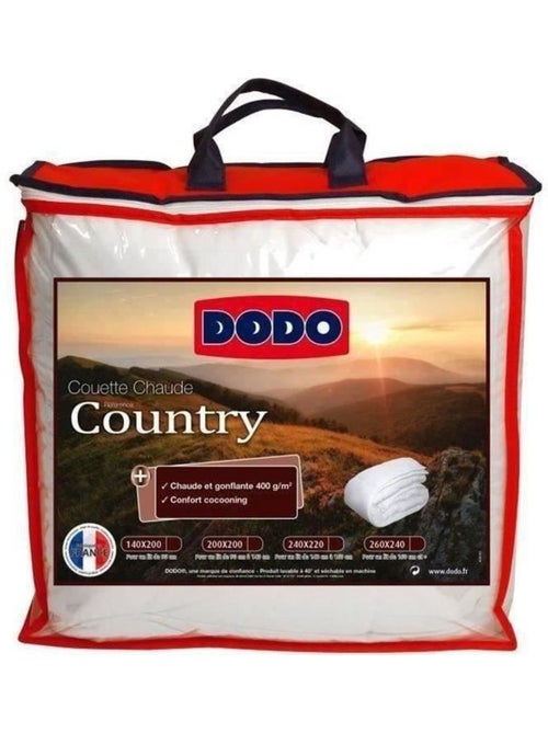 Couette chaude 400gr/m² - dodo - country - 140 x 200 cm - blanc - Kiabi Couette chaude 400gr/m² - dodo - country - 140 x 200 cm - blanc - Kiabi
