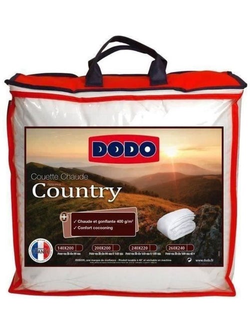 Couette chaude 400gr/m² - dodo - country - 220 x 240 cm - blanc - Kiabi Couette chaude 400gr/m² - dodo - country - 220 x 240 cm - blanc - Kiabi