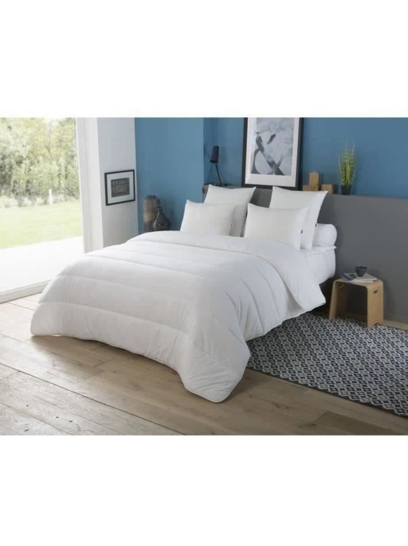 Couette Chaude 400gr/m² - DODO - COUNTRY - 220 x 240 cm - Blanc Blanc - Kiabi