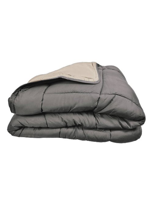 Couette chaude microfibre bicolore 400 gr/m2 - Kiabi