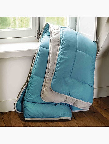 Couette chaude microfibre bicolore 400 gr/m2