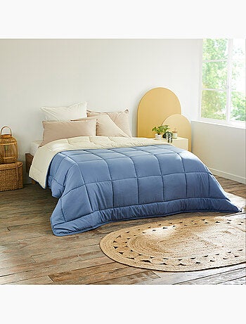 Couette chaude microfibre bicolore 400 gr/m2