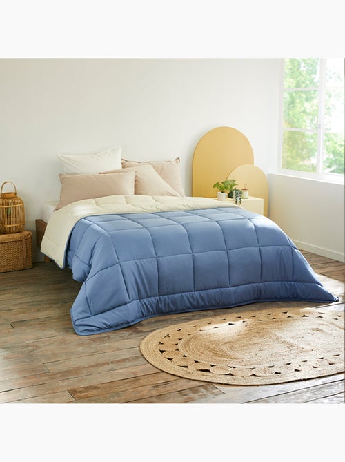 Couette chaude microfibre bicolore 400 gr/m2 - Kiabi