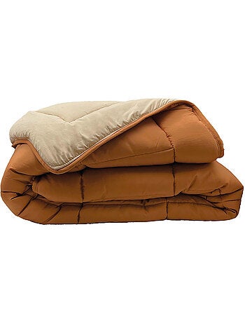Couette chaude microfibre bicolore 400 gr/m2