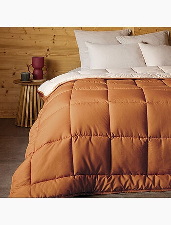 Couette chaude microfibre bicolore 400 gr/m2