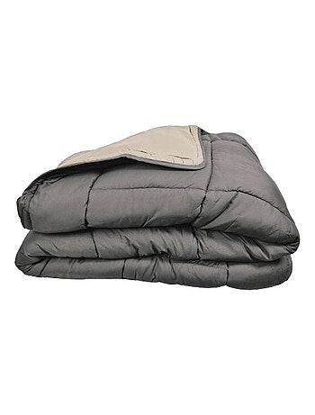 Couette chaude microfibre bicolore 400 gr/m2