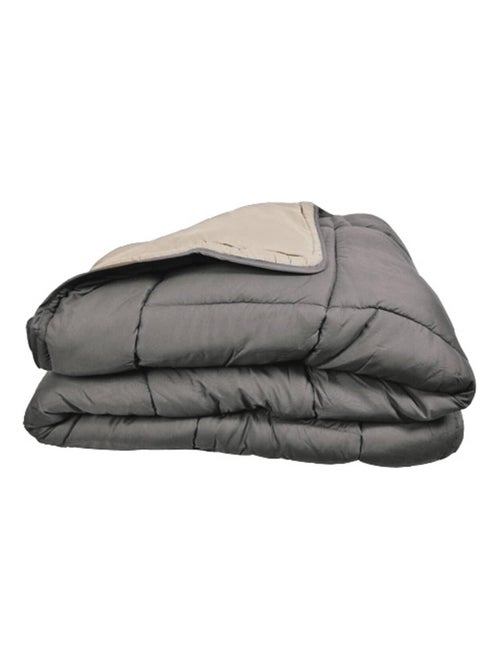 Couette chaude microfibre bicolore 400 gr/m2 - Kiabi Couette chaude microfibre bicolore 400 gr/m2 - Kiabi