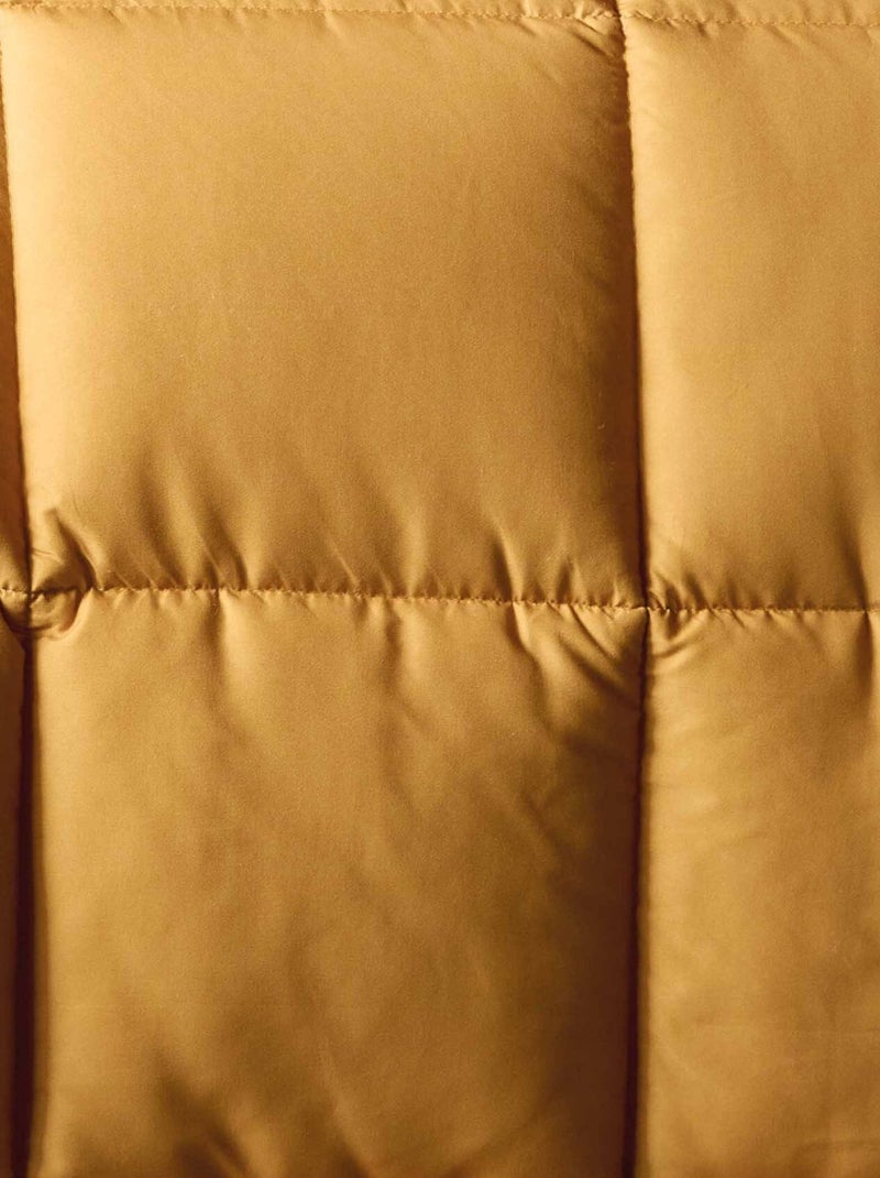 Couette chaude microfibre bicolore 400 gr/m2 Jaune - Kiabi