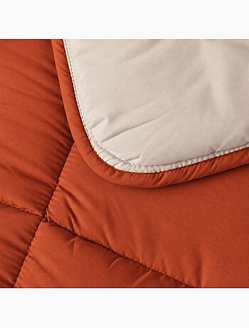 Couette chaude microfibre bicolore 400 gr/m2