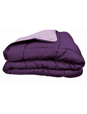 Couette chaude microfibre bicolore 400 gr/m2