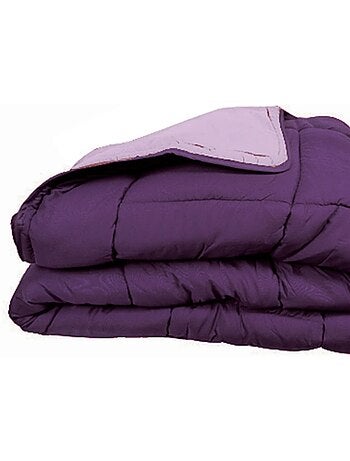 Couette chaude microfibre bicolore 400 gr/m2