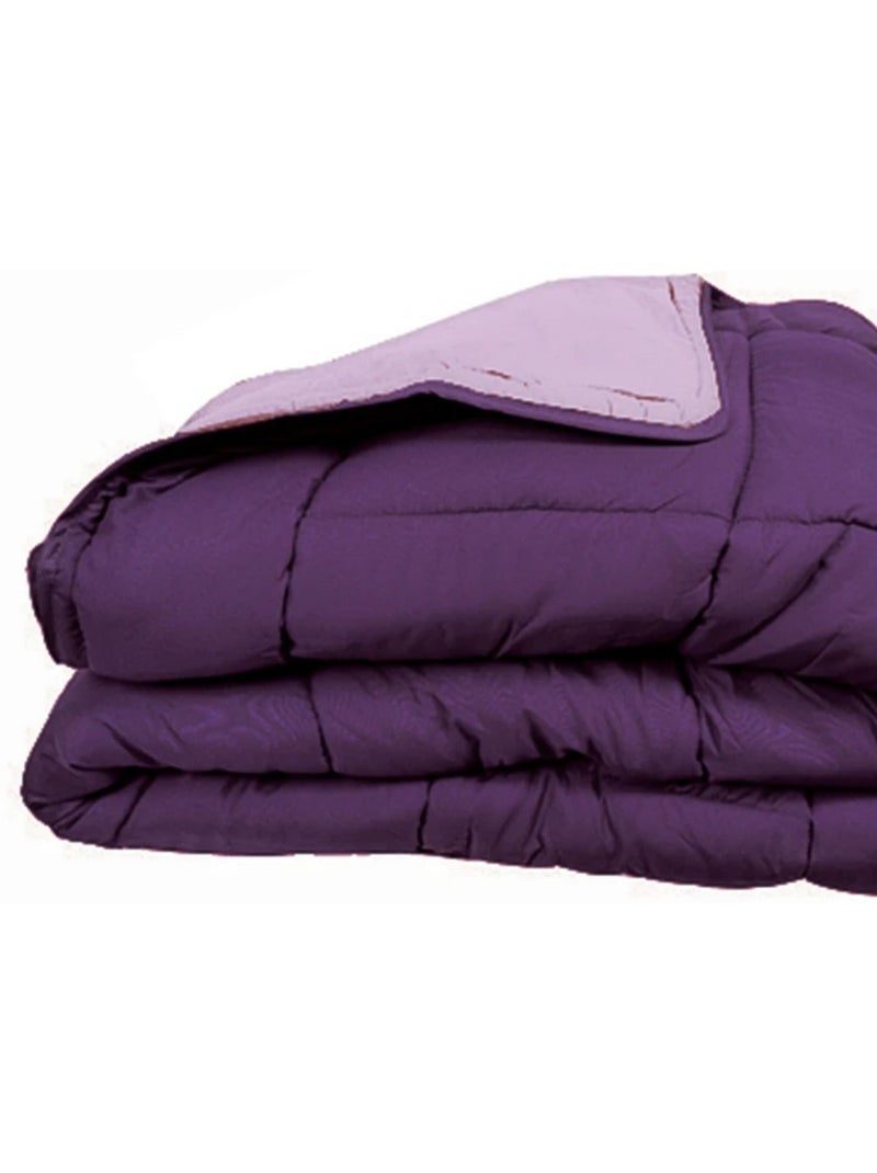 Couette chaude microfibre bicolore 400 gr/m2 Parme - Kiabi