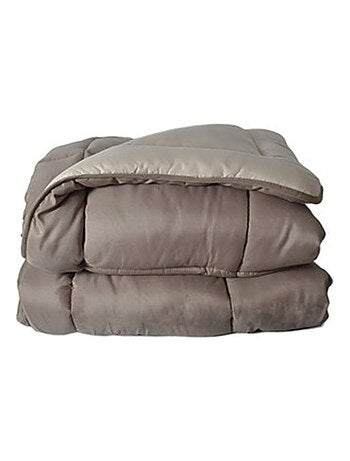 Couette chaude microfibre bicolore 400 gr/m2