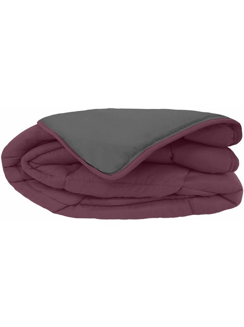 Couette chaude microfibre bicolore 400 gr/m2 - Kiabi