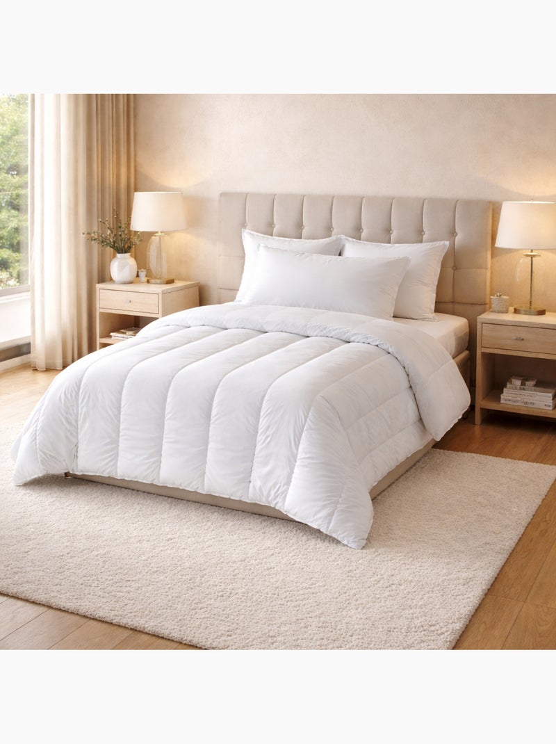 Couette chaude respirante premium 533 g/m² traitement anti acarien Blanc - Kiabi
