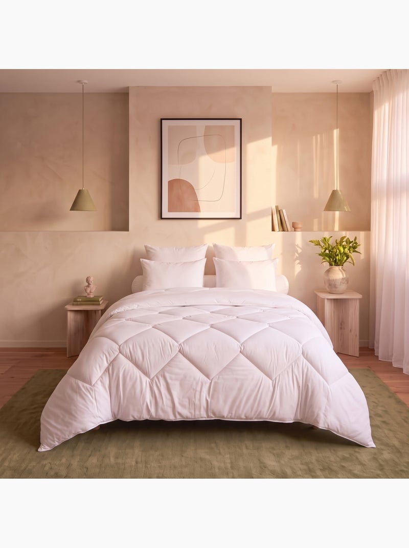 Couette confort hôtel - extra douce - tempérée - dodo Blanc - Kiabi