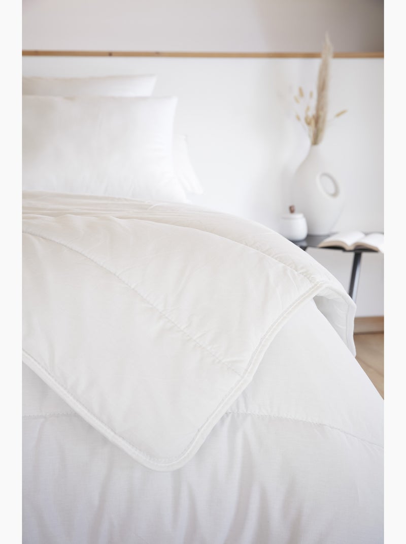 Couette – Coton Anti-Acariens CELESTE – 57 fils – 350 g/m² Blanc - Kiabi
