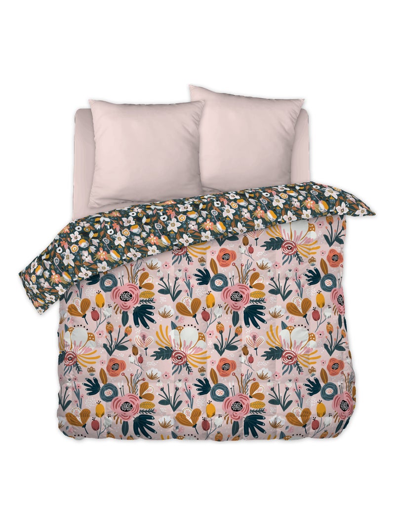 Couette coton imprimee Champetre Rose - Kiabi