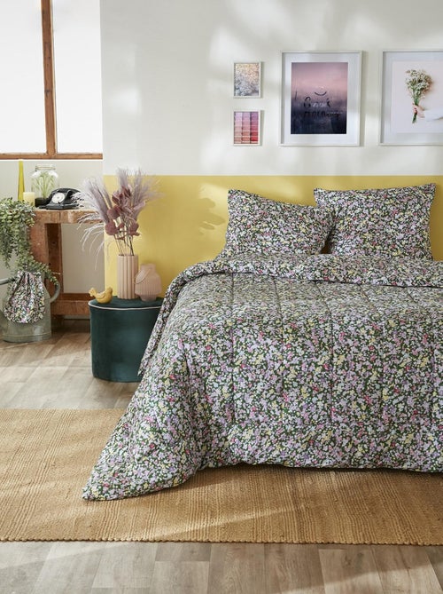 Couette coton imprimee Myosotis fleurie - Kiabi Couette coton imprimee Myosotis fleurie - Kiabi