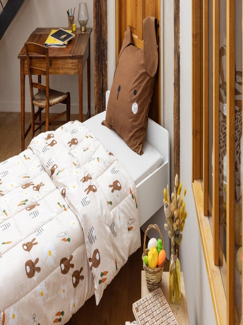 Couette coton imprimee Pompon le petit lapin - Kiabi Couette coton imprimee Pompon le petit lapin - Kiabi