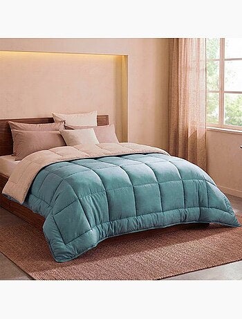 Couette d'été en microfibre bicolore