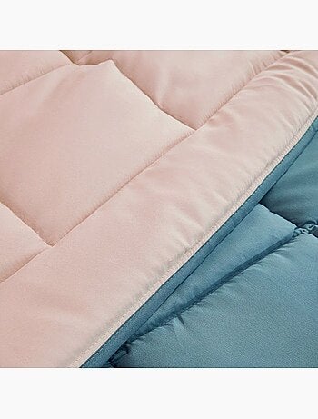Couette d'été en microfibre bicolore
