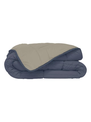Couette d'été en microfibre bicolore
