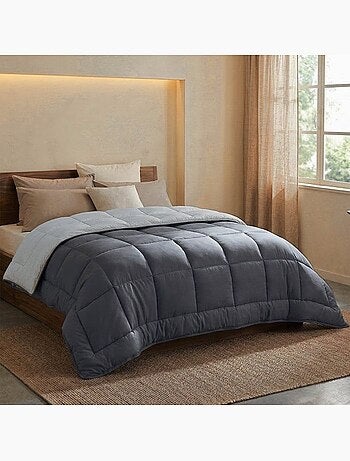Couette d'été en microfibre bicolore