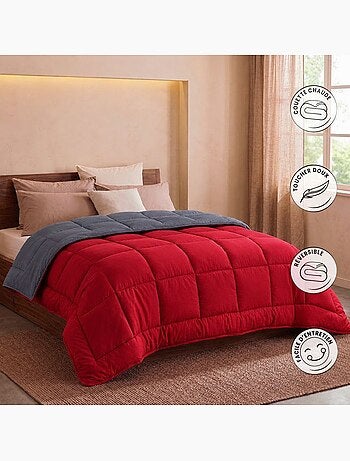 Couette d'été en microfibre bicolore