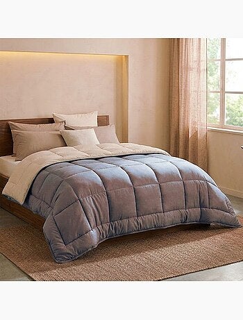 Couette d'été en microfibre bicolore