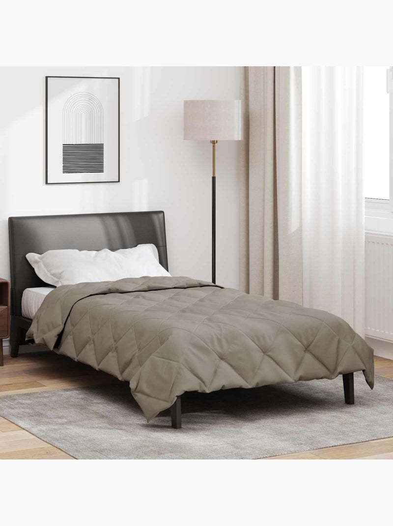 Couette d’été matelassée microfibre 200 g/m² - vidaxl Gris clair - Kiabi