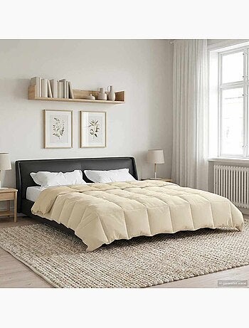 Couette d’été matelassée réversible velours microfibre - vidaxl