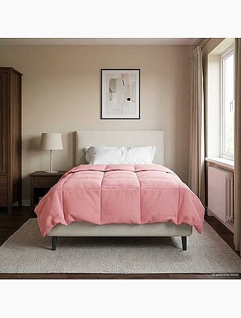 Couette d’été matelassée réversible velours microfibre - vidaxl