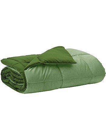 Couette d’été matelassée réversible velours microfibre - vidaxl