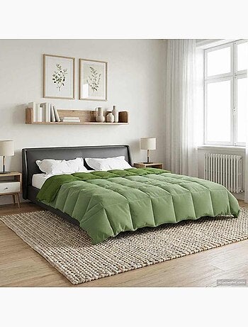 Couette d’été matelassée réversible velours microfibre - vidaxl
