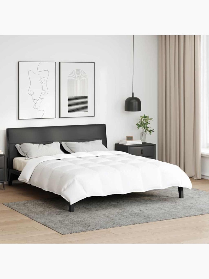 Couette d’été simple garnissage plumes duvet - vidaxl Blanc - Kiabi